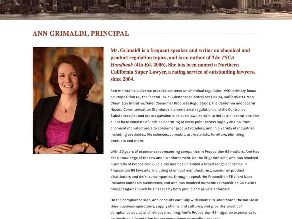 Grimaldi Law Offices Attorney Page