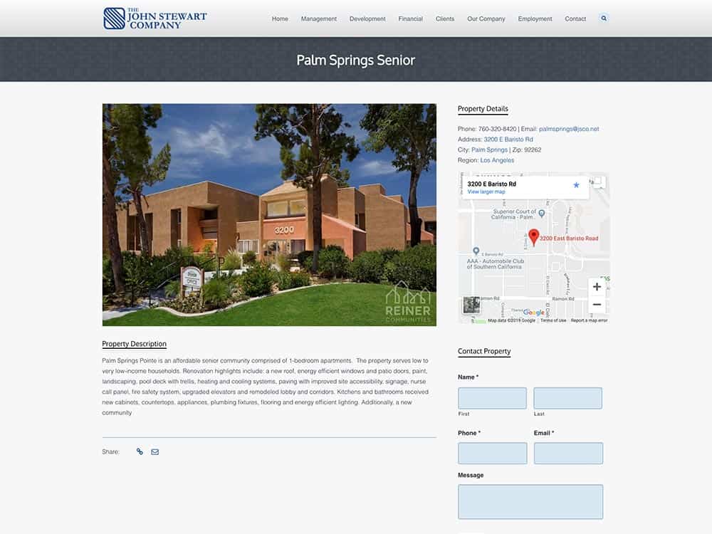JSCO Single Property Page