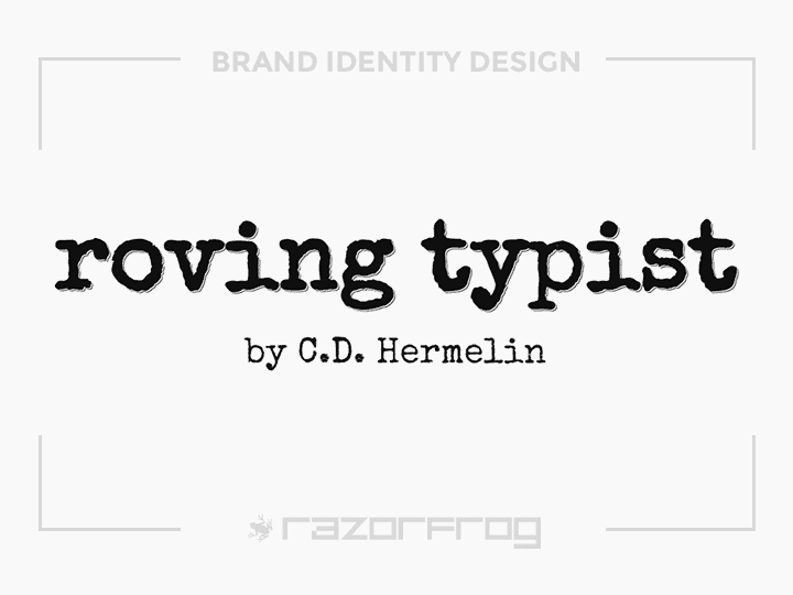 Roving Typist Brand Identity Logo Design
