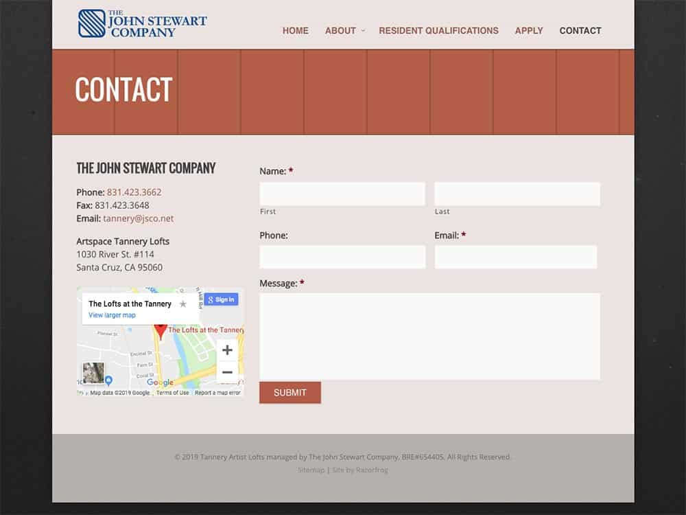 JSCO Tannery Contact Page