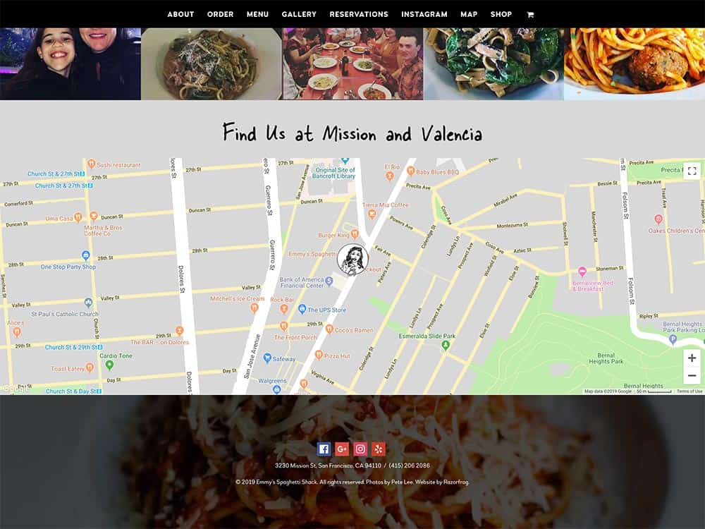 Emmy's Homepage Map