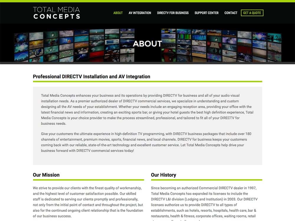Total Media Concepts About Page