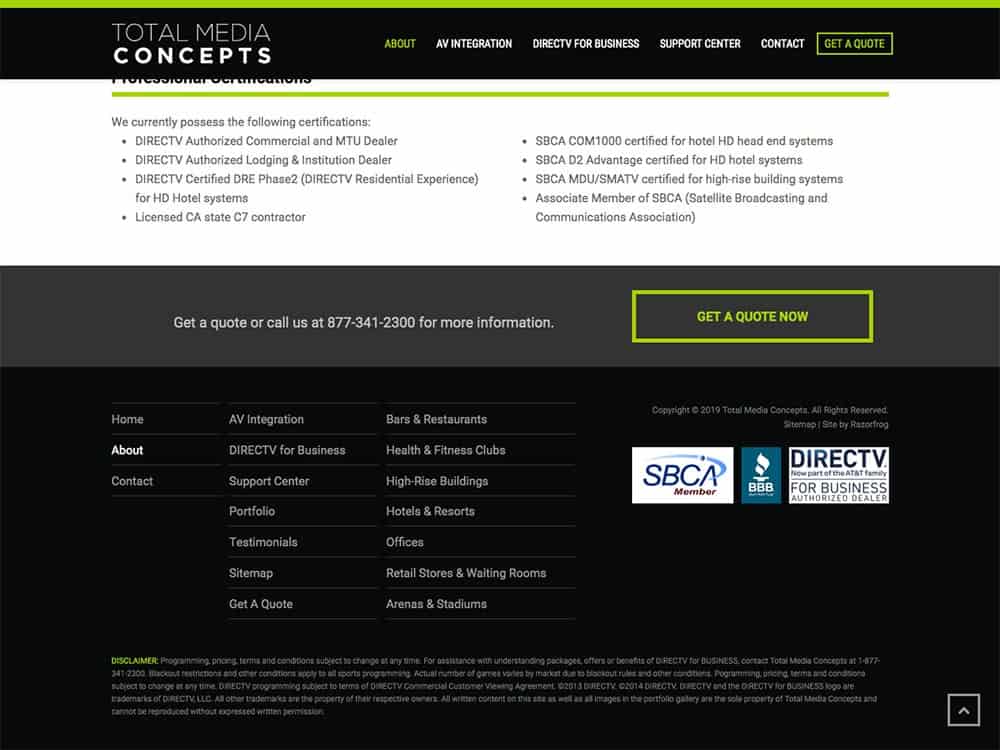 Total Media Concepts Footer