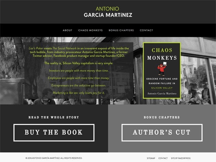 Antonio Garcia Martinez Homepage