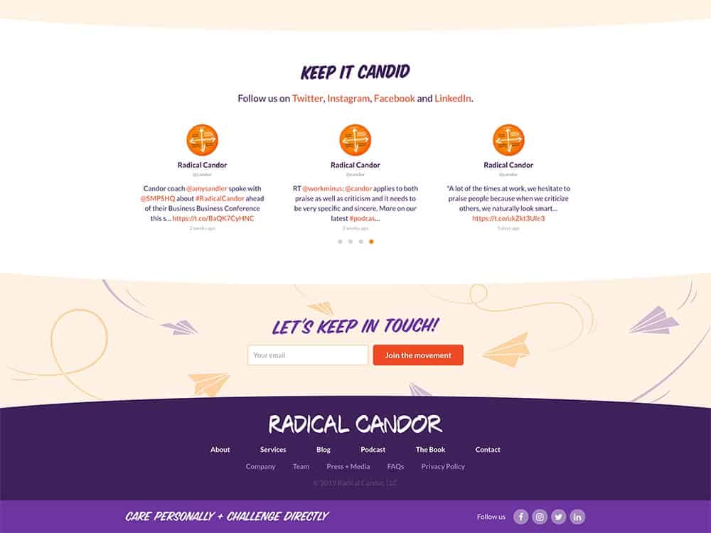 Radical Candor Footer