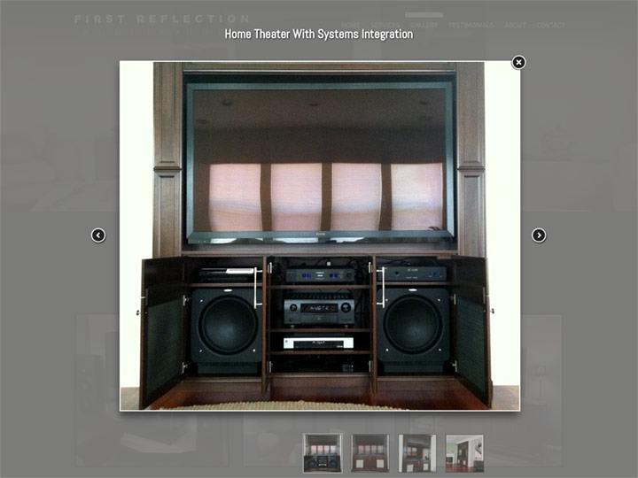 First Reflection Audio Video Gallery Lightbox