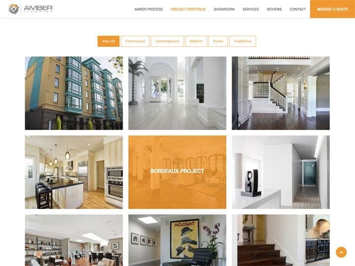 Amber Flooring Project Portfolio Page