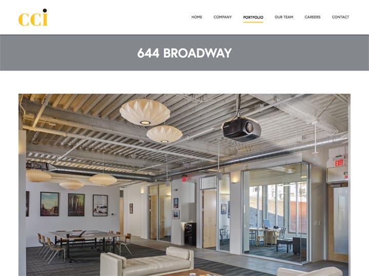 CCI General Contractor Portfolio Entry