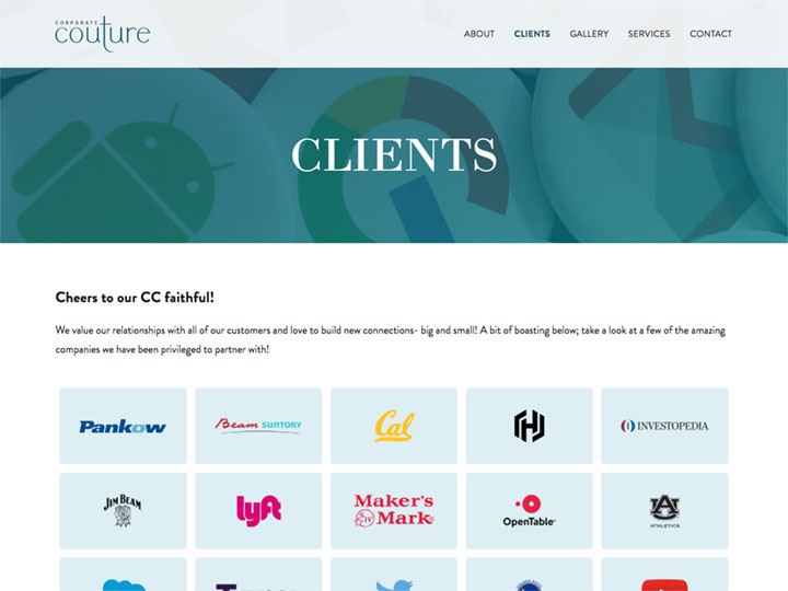 Corporate Couture Clients Page
