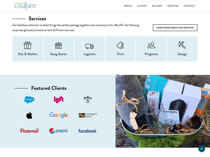 Corporate Couture Homepage 2