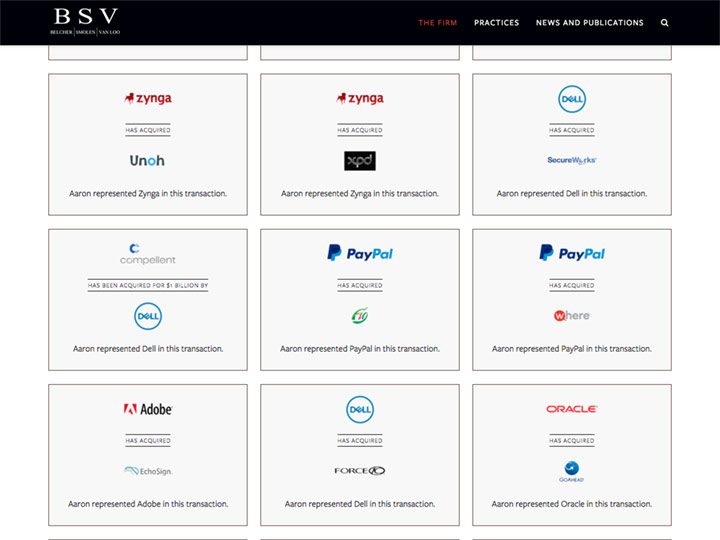 BSV Aaron Belcher Previous Transactions