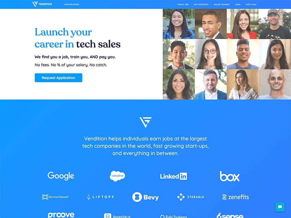 Vendition 2020 Homepage 1