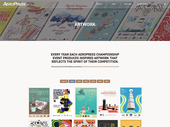 AeroPress Artwork Page