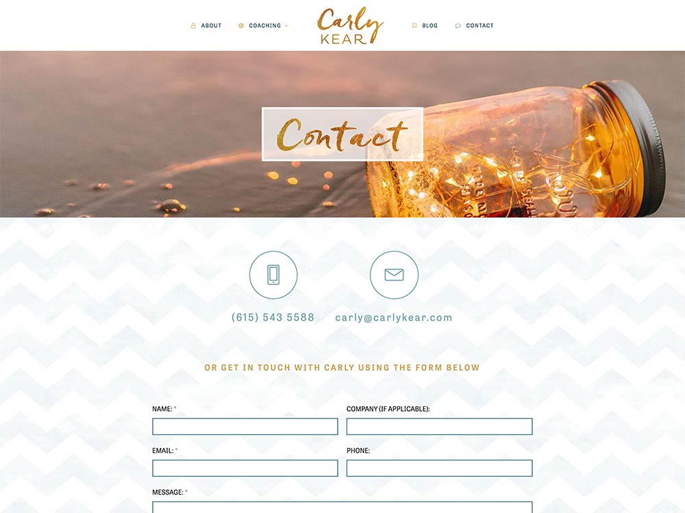 Carly Kear Contact Page