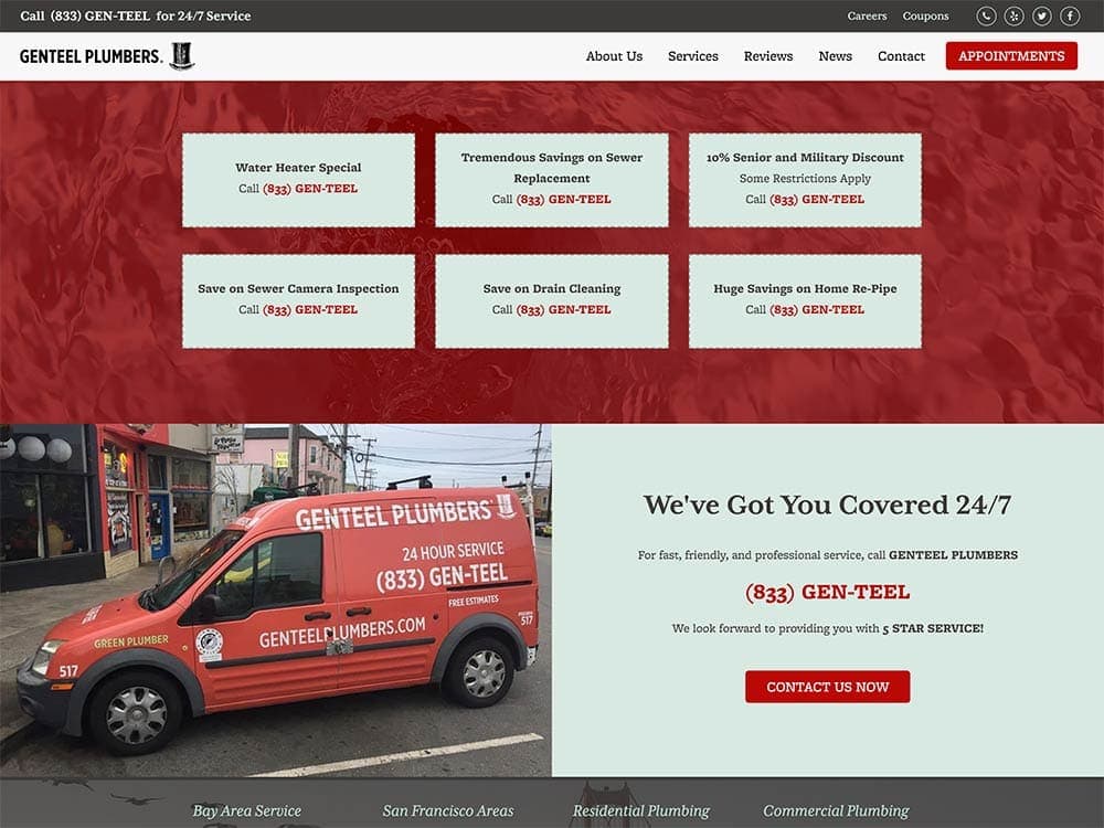 Genteel Plumbers Coupons Page