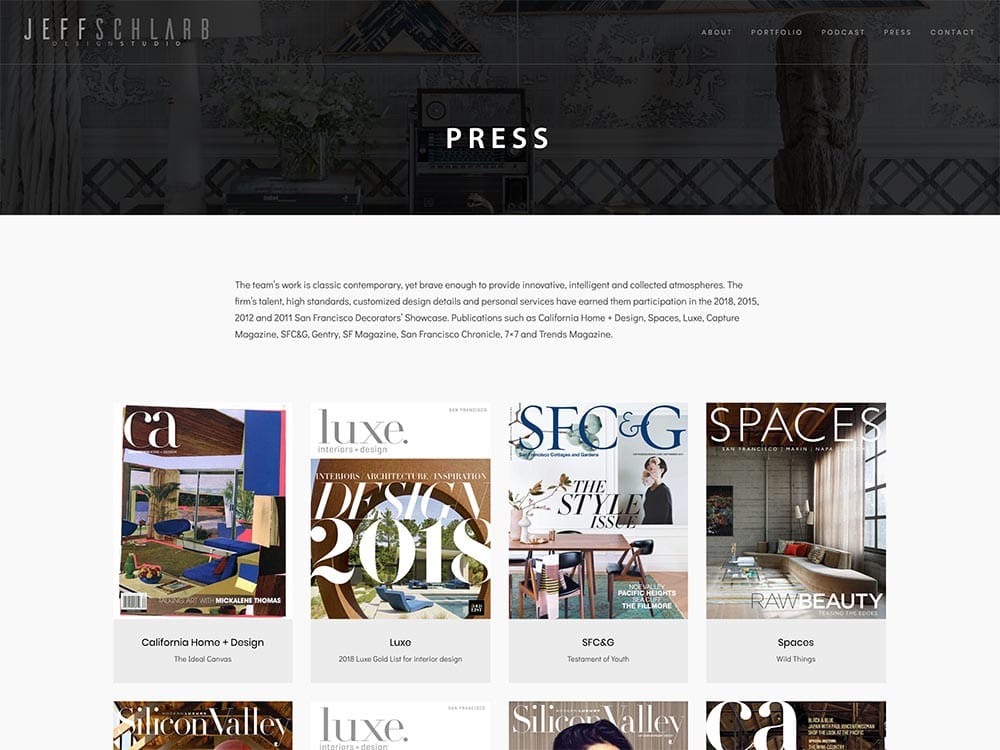 Jeff Schlarb Press Page