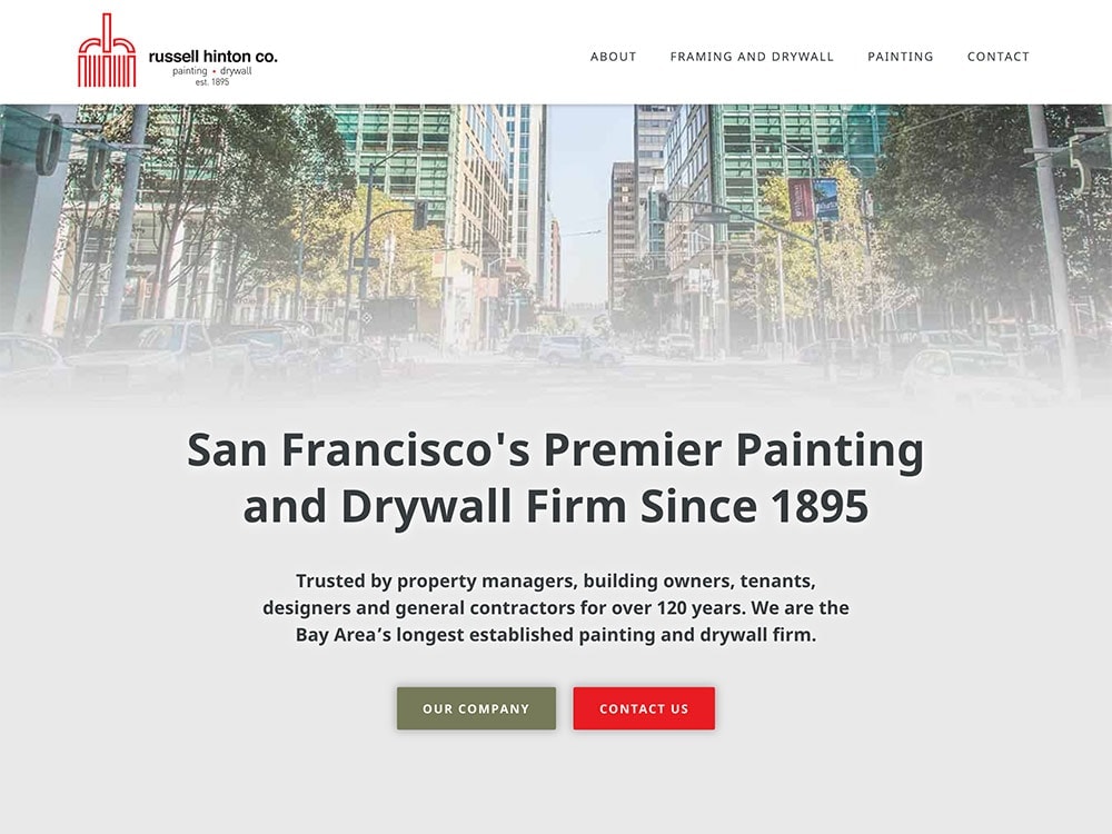 Russell Hinton Co. Homepage 1