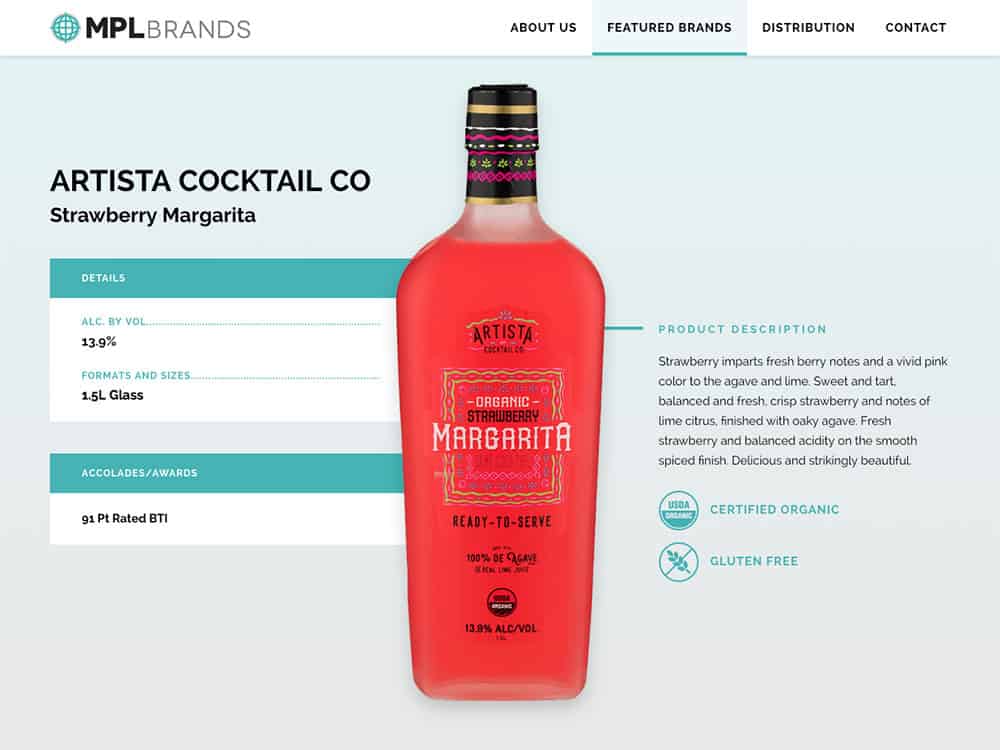 MPL Brands Single Brand Page