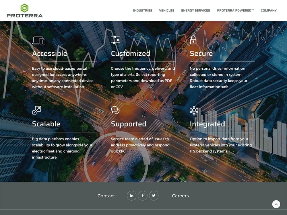 Proterra Energy Management Page
