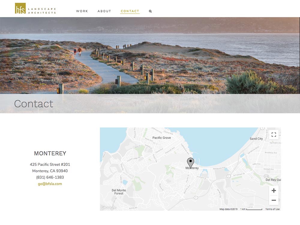 BFS Landscape Architects Contact Page