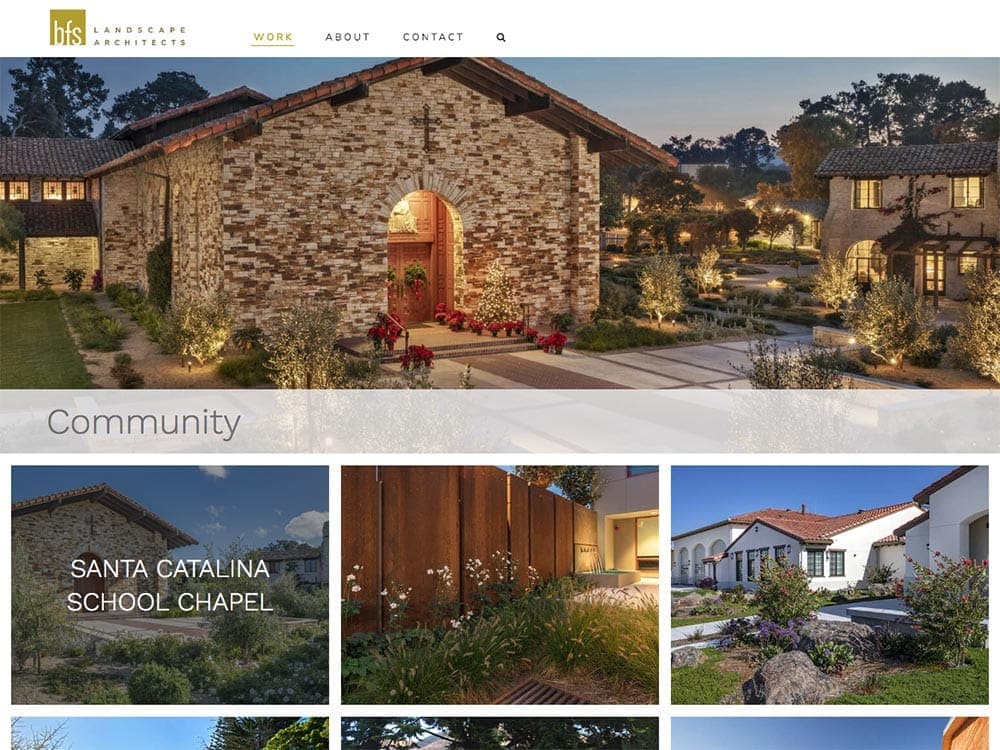 BFS Landscape Architects Portfolio Category Page