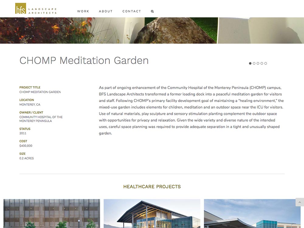 BFS Landscape Architects Project Page 2