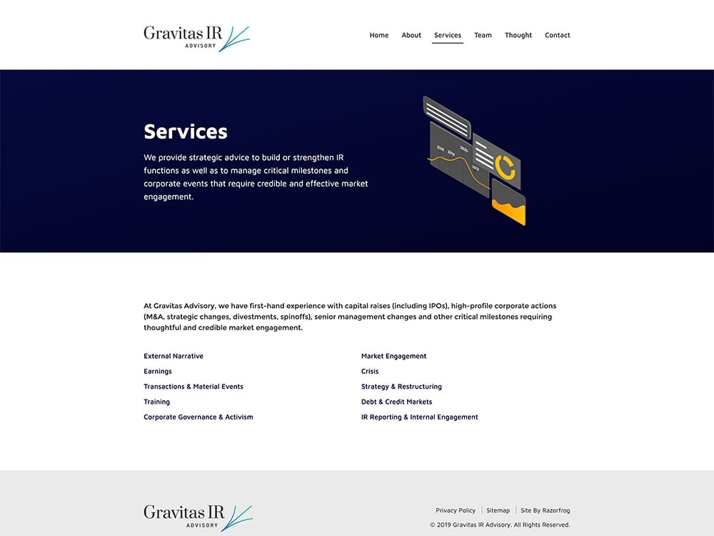 Gravitas IR Advisory Service Page