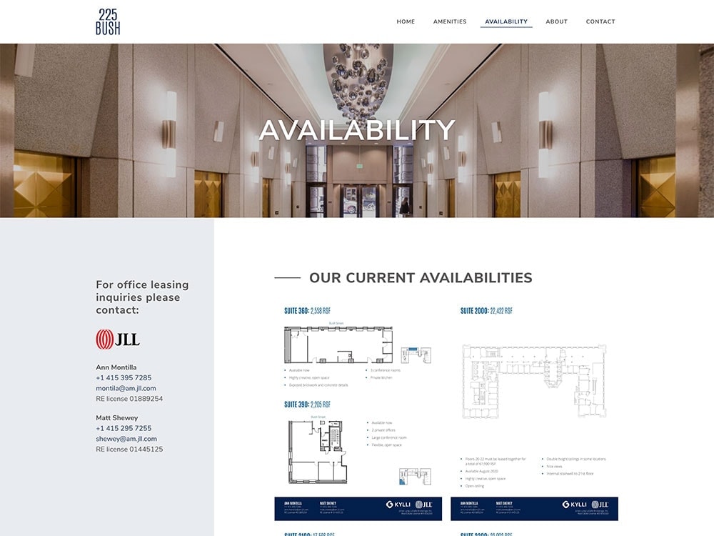 Kylli 225 Bush Availability Page
