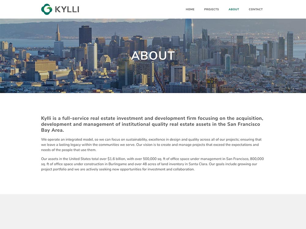 Kylli About Page