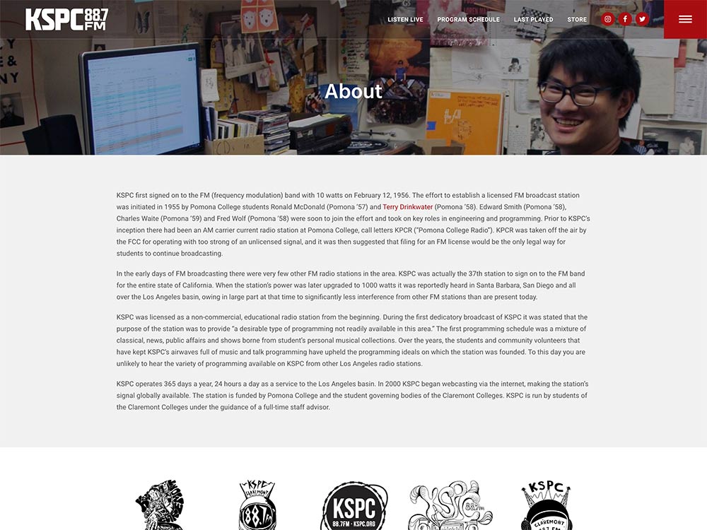 KSPC 88.7FM About Page