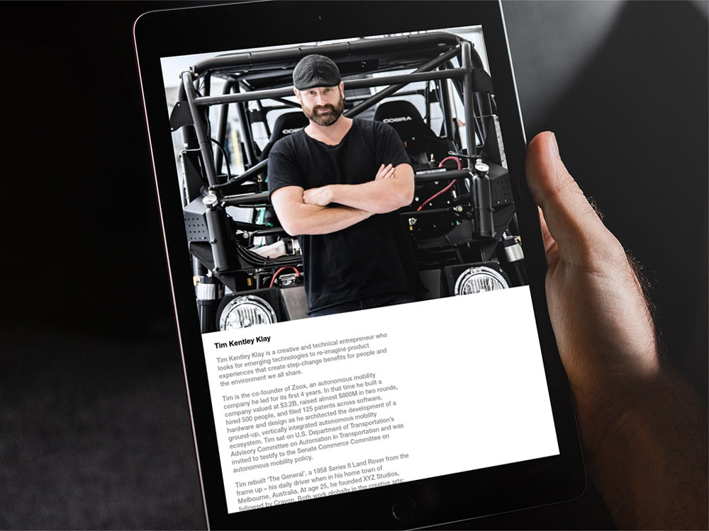 Razorfrog portfolio: Tim Kentley Klay