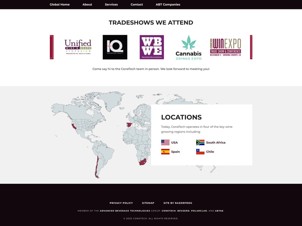 ConeTech Homepage 2