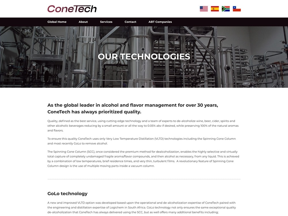 ConeTech Our Technologies Page