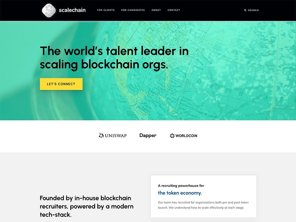 ScaleChain Homepage 1