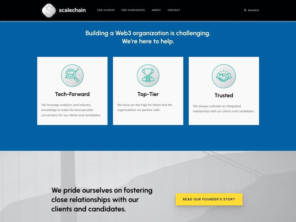 ScaleChain Homepage 2