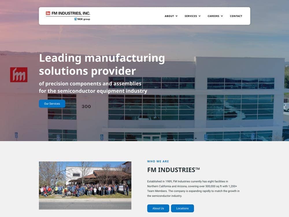 FM INDUSTRIES Homepage 1