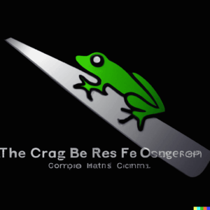 DALL·E 2022 08 11 11.06.14 Razor Frog Web Design Logo the cutting edge of web design