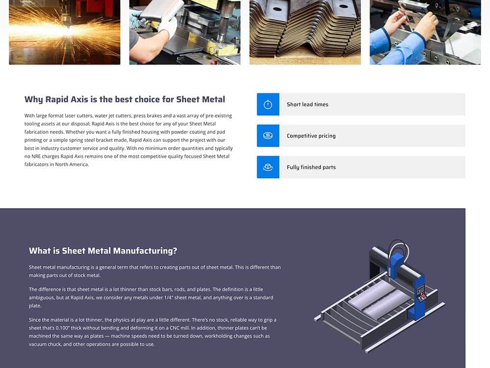 Rapid Axis For Sheet Metal Page