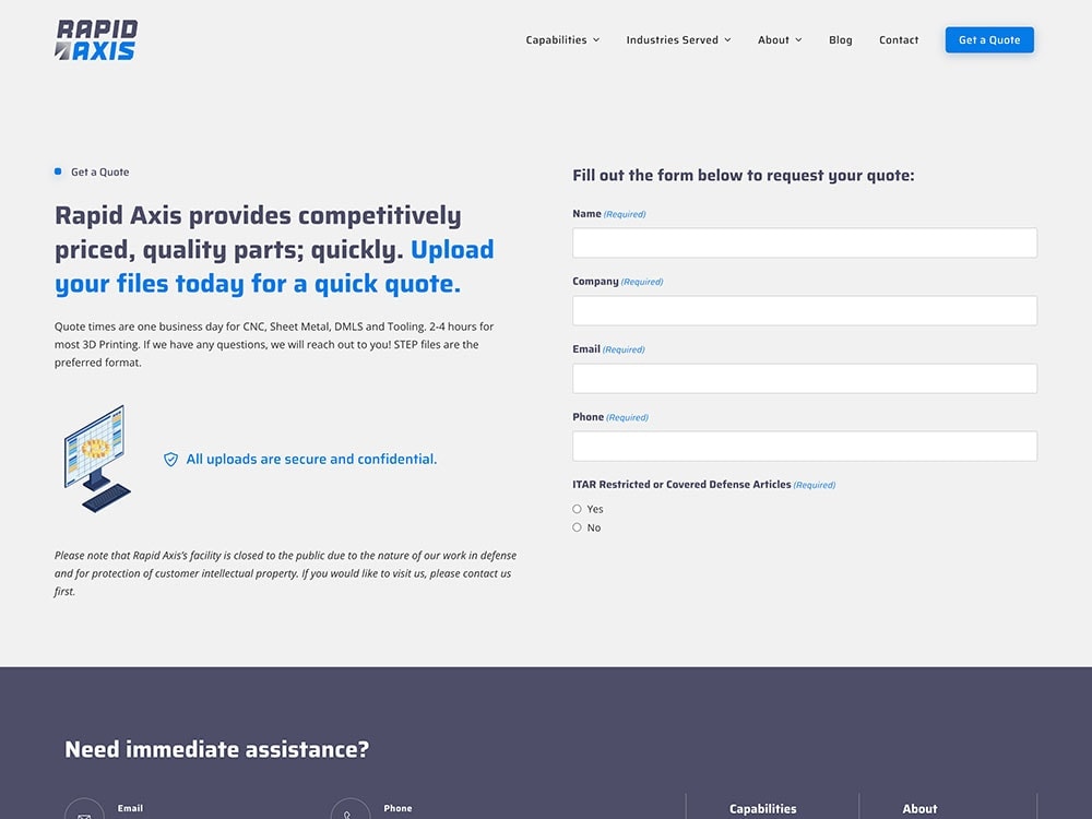 Rapid Axis Get A Quote
