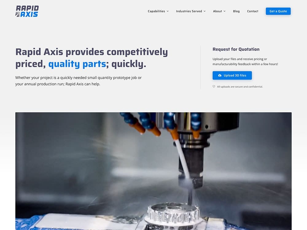 Rapid Axis Homepage 1