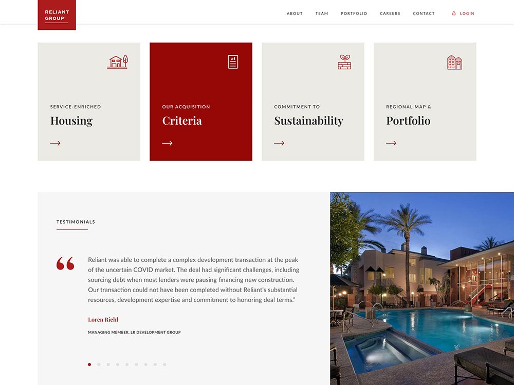 Reliant Group 2022 Homepage 2