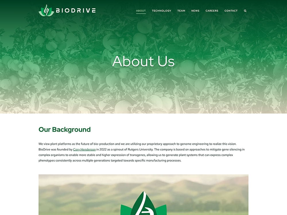 BioDrive About Us Page