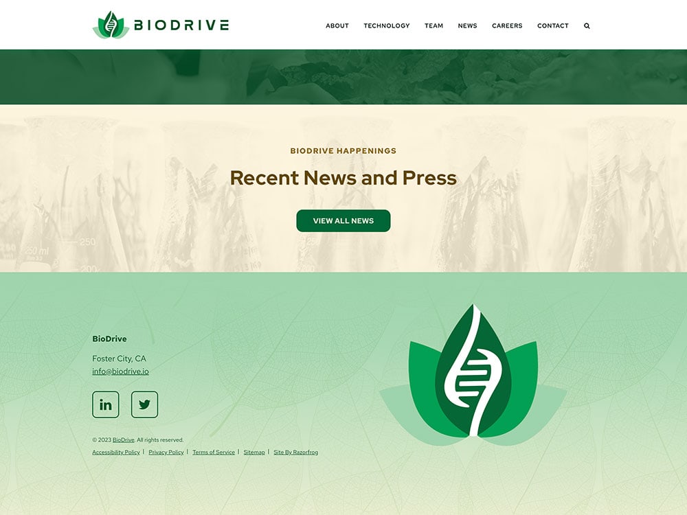BioDrive Footer