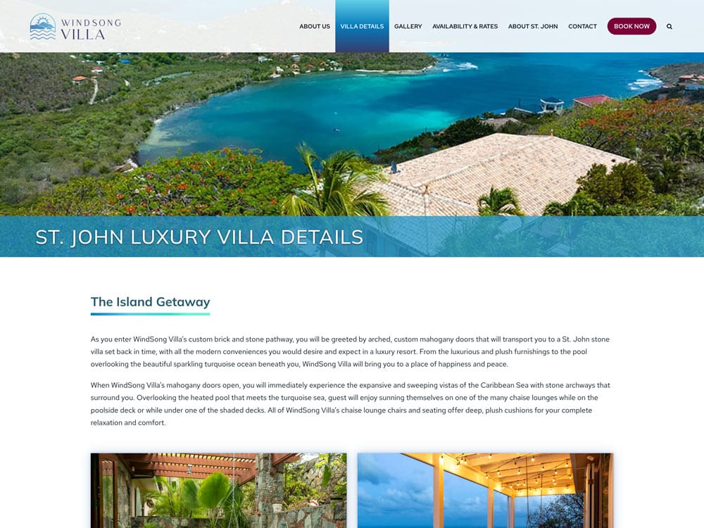 WindSong Villa Details Page 1