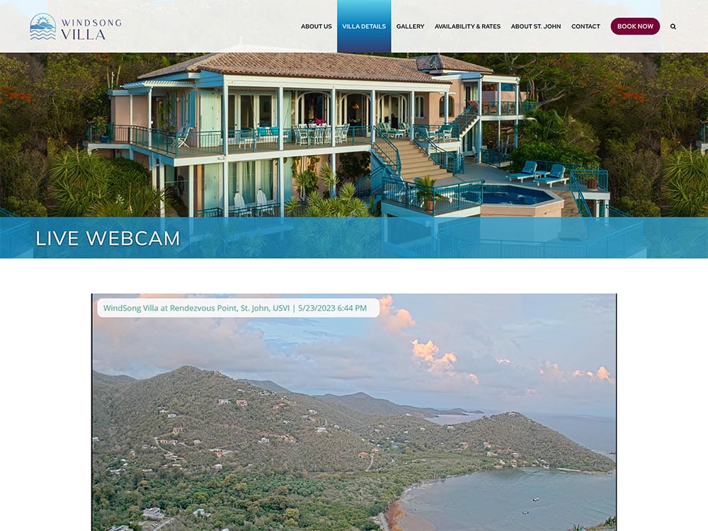 WindSong Villa Live Webcam Page