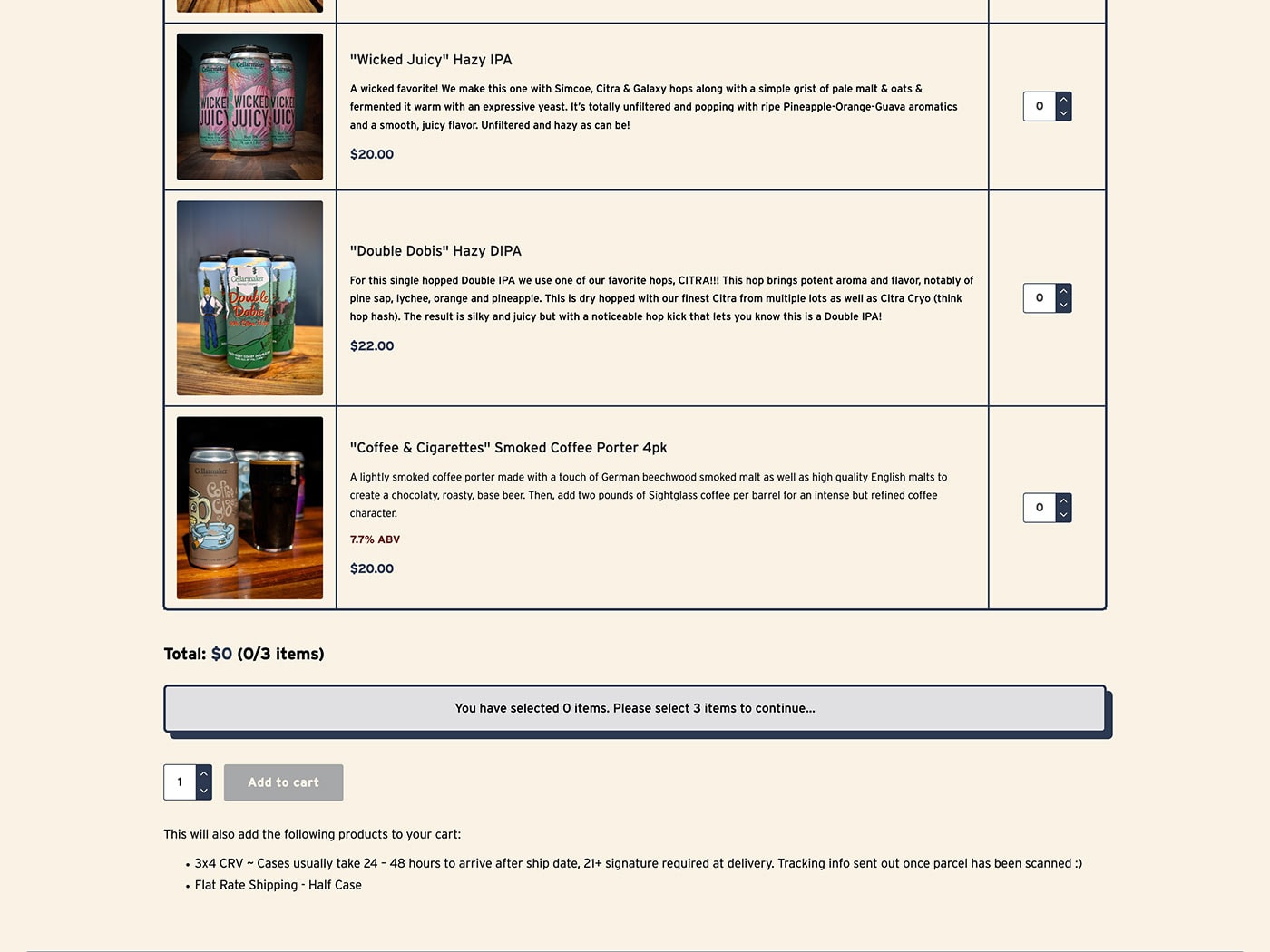 Cellarmaker Mix and Match Half Case Product Part 2