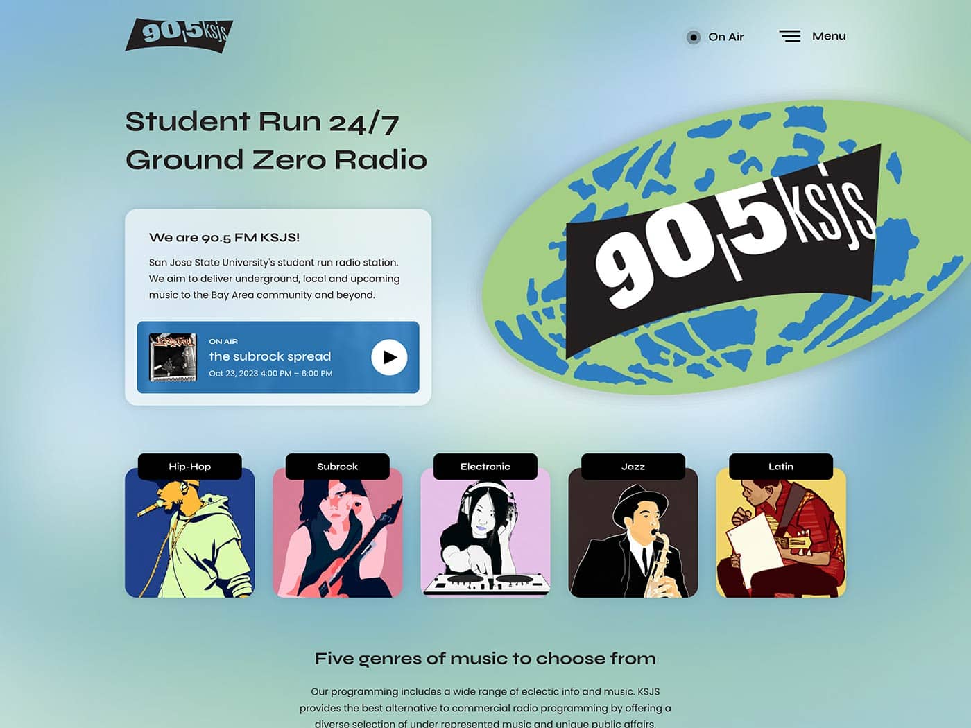 KSJS 90.5 FM Homepage