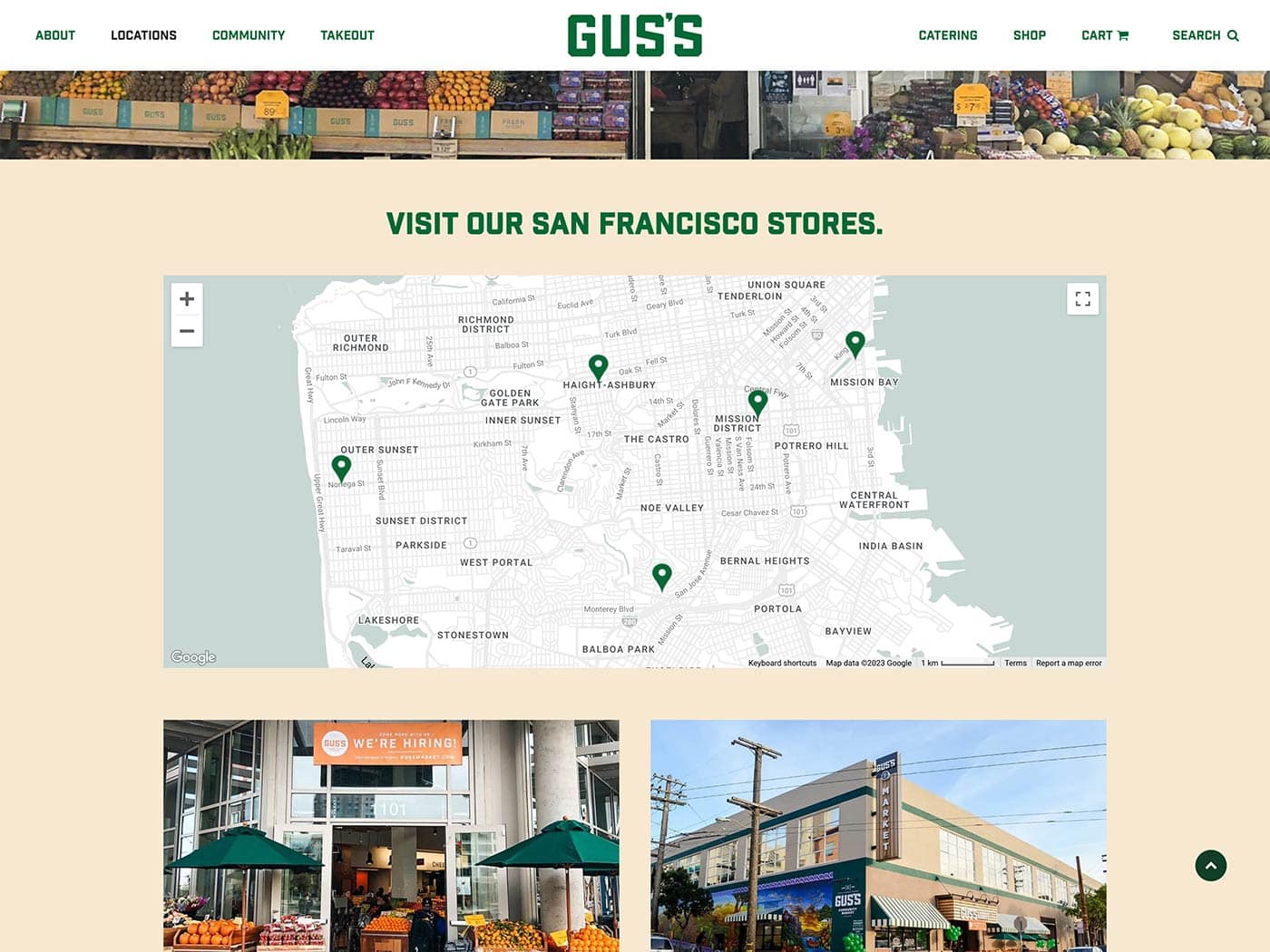 Gus's Community Market Locations Page