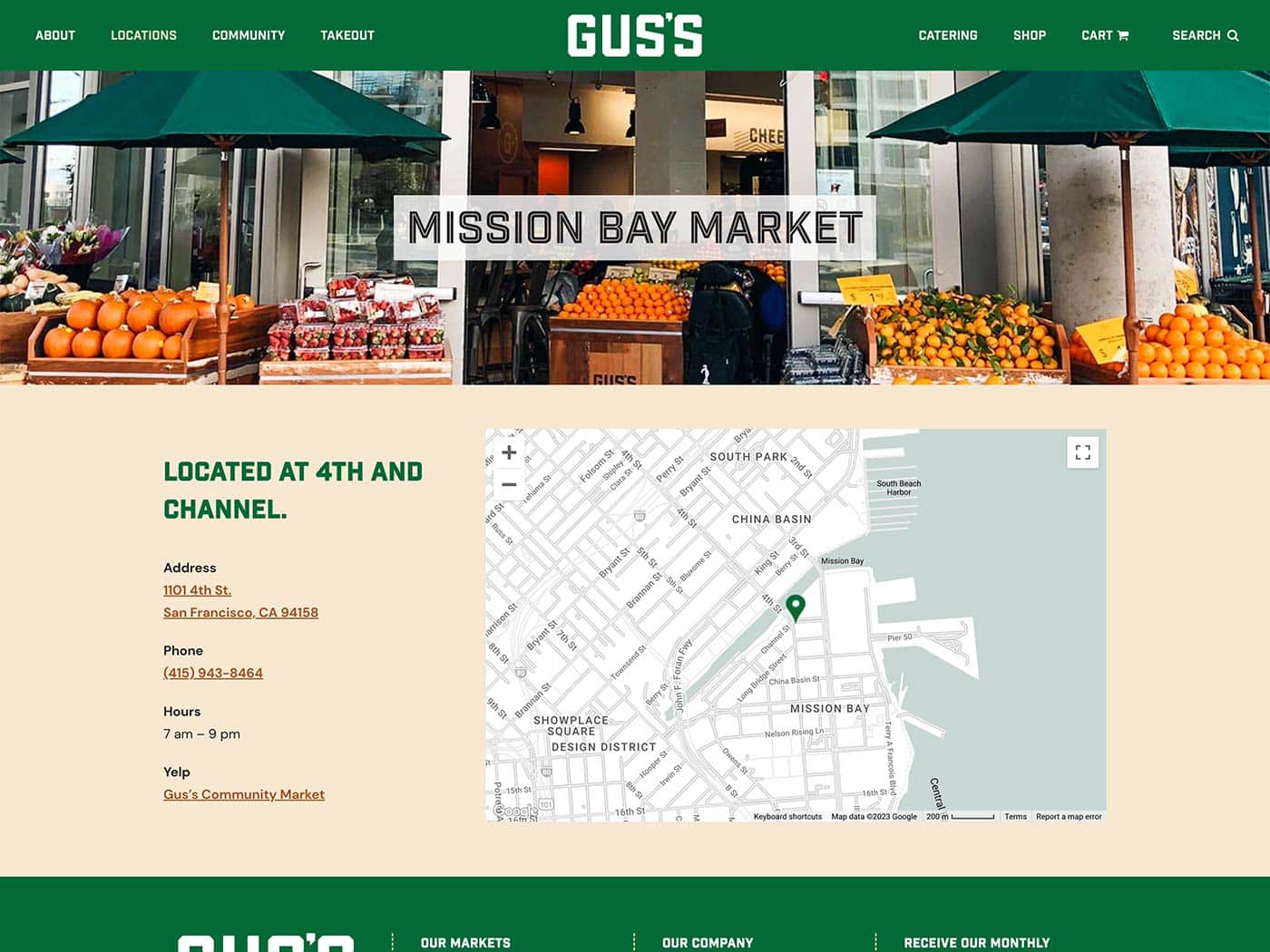 Gus's Community Market Single Location Page