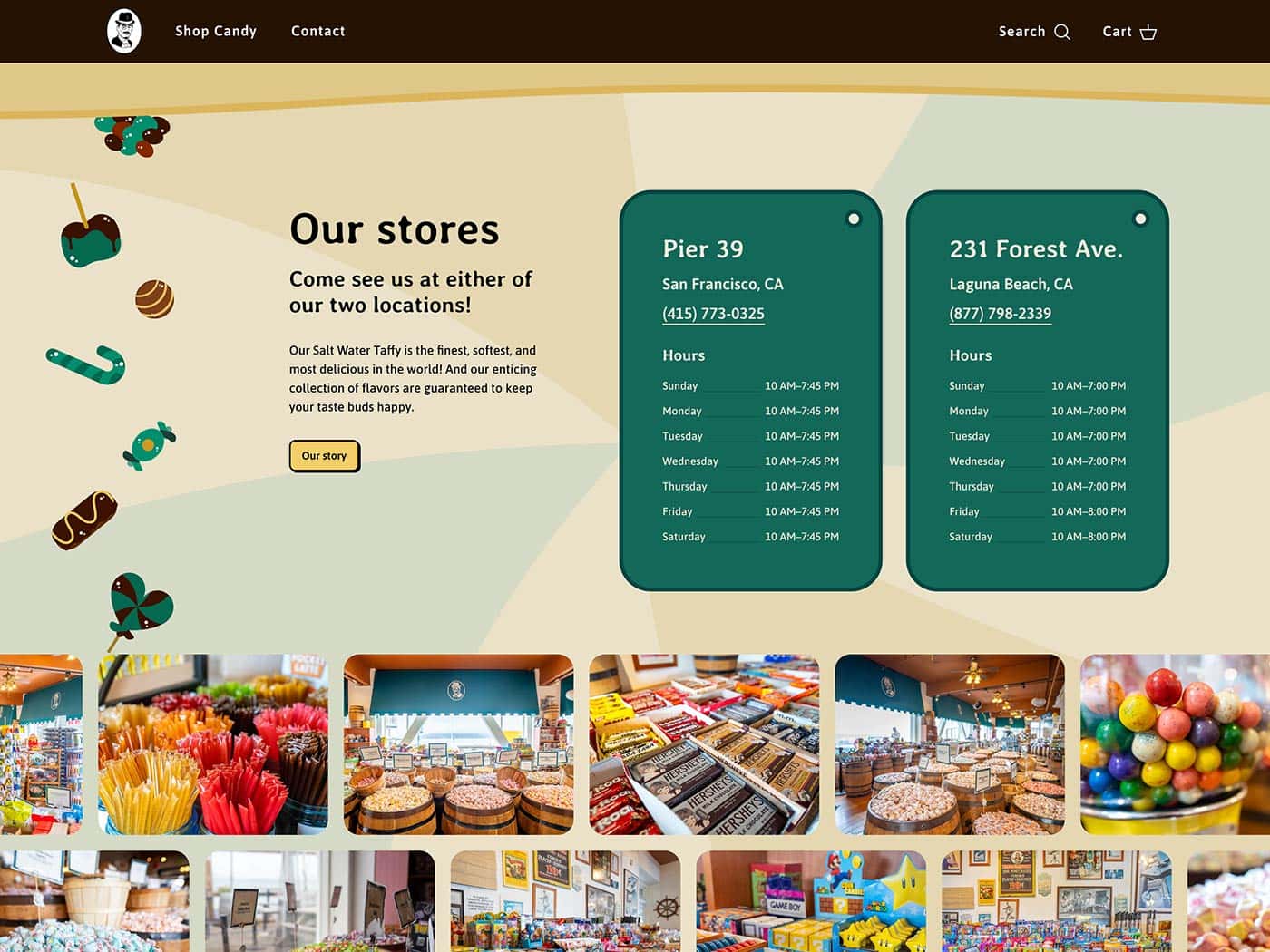 The Candy Baron Homepage 3